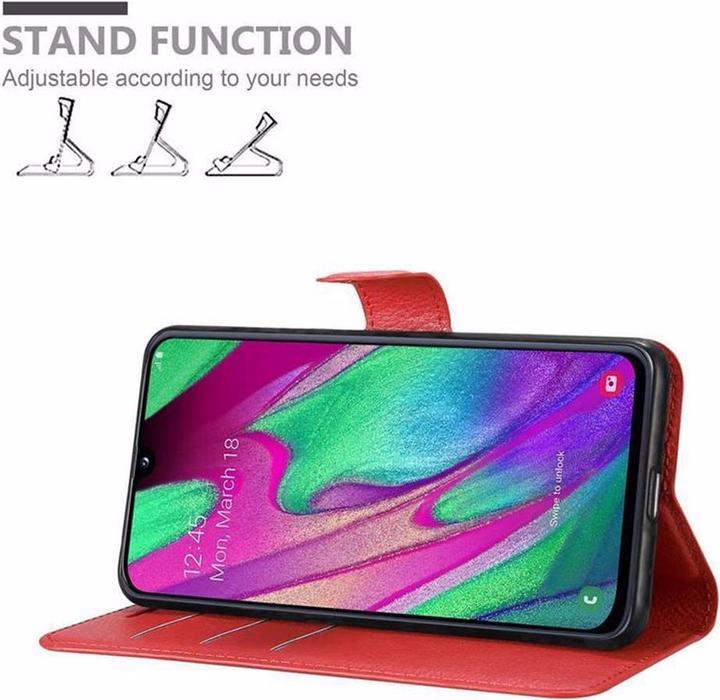 Actual product image Cadorabo Book with stand function cover (Samsung Galaxy A40)