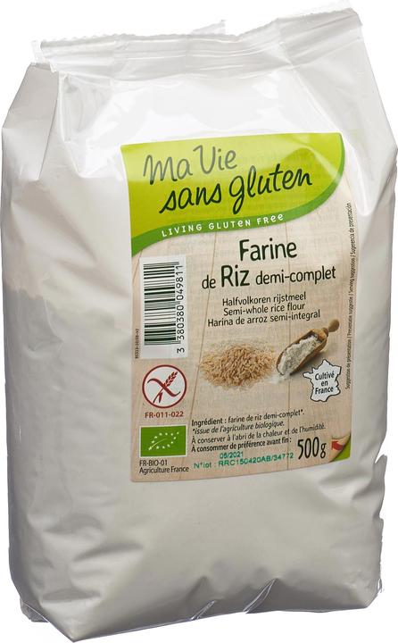 Ma vie sans Gluten Farine de riz demi-complet (500 g)