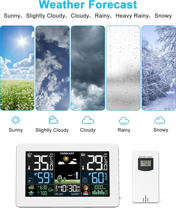 Produktbild Haoyao Funk-Wetterstation mit Aussensensor