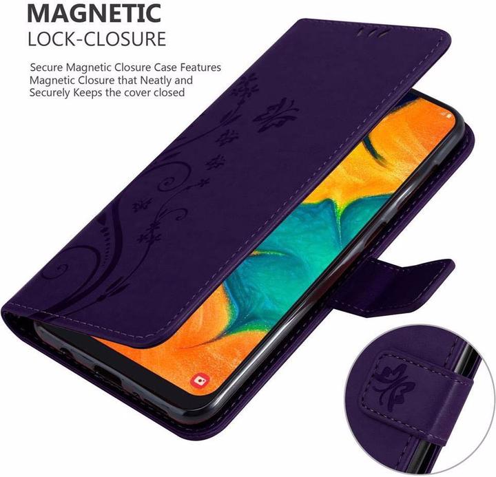 Image du produit Cadorabo Couverture du livre de fleurs (TCL A30, Samsung Galaxy A20, Samsung Galaxy M10s)