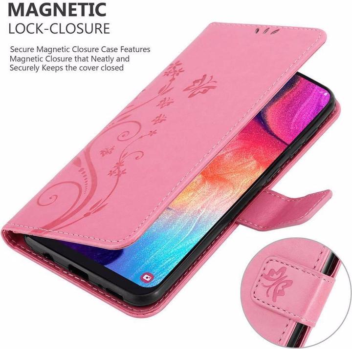 Actual product image Cadorabo Flower Book Cover (Samsung Galaxy A50)