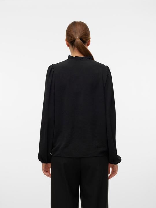 Immagine prodotto Vero Moda Vestibilità regolare Scollo a V Polsini elasticizzati Taglio voluminoso delle maniche Top Camicetta (XS)