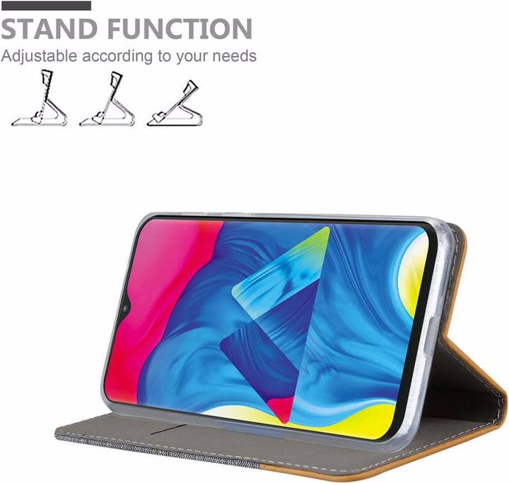 Produktbild Cadorabo Book Jeans Optik Cover (Samsung Galaxy A10, HTC One M10)