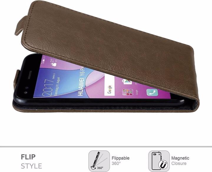 Immagine prodotto Cadorabo Flip come copertura invisibile (Huawei Y6 Pro)