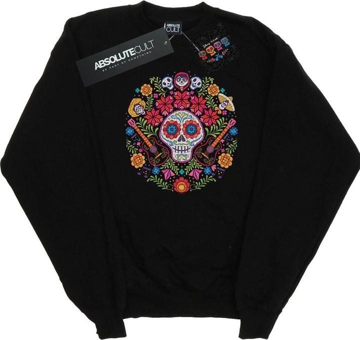 Disney Coco Embroidered Skull Print Sweatshirt Mädchen