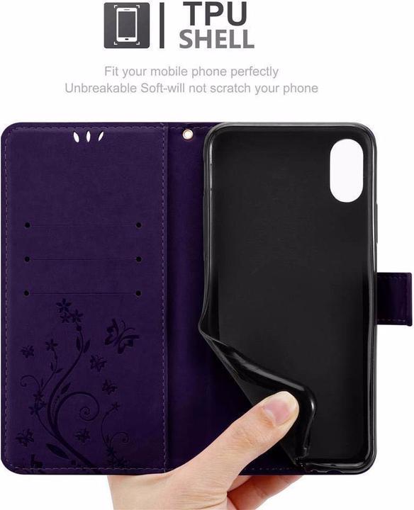 Produktbild Cadorabo Flower Book Cover (Apple iPhone XR)