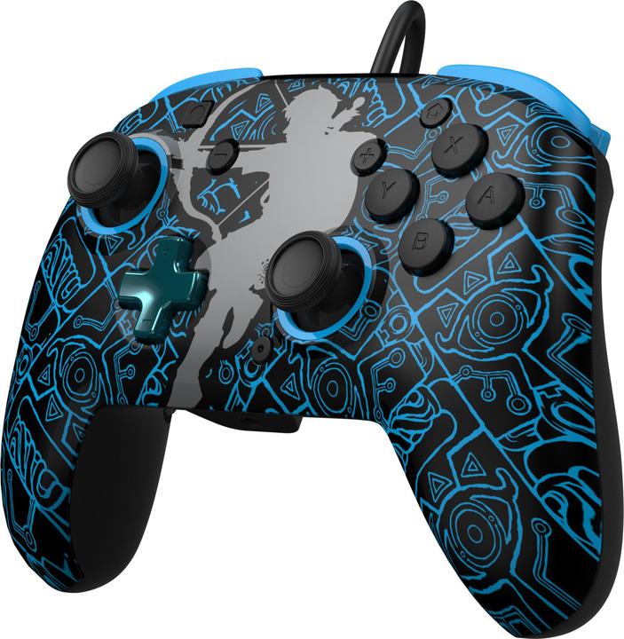 Actual product image PDP REMATCH GLOW Controller & Travel Case GLOW Bundle: Sheikah Shoot, For Nintendo Switch, Nintendo Swit (Switch OLED, Switch)