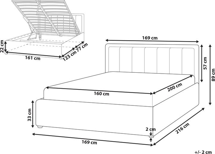 Actual product image Beliani Montlaur (160 x 200 cm)