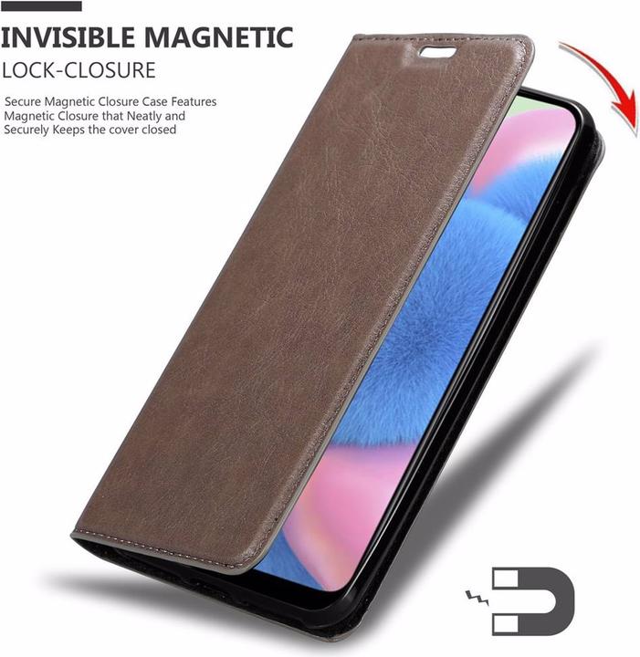 Actual product image Cadorabo Book Invisible Magnet Cover (Samsung Galaxy A30s)
