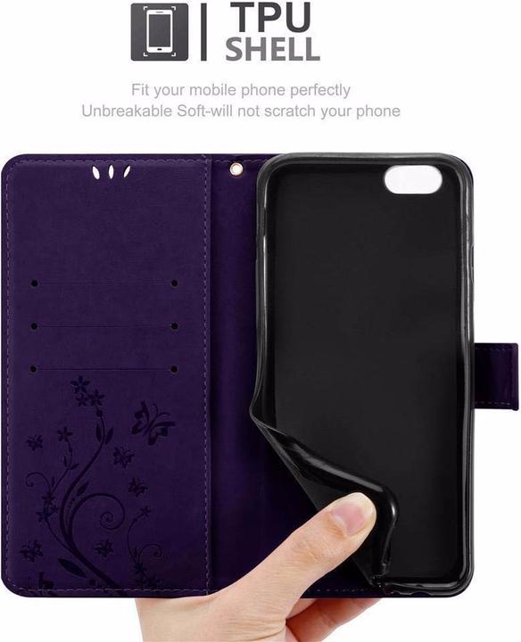Produktbild Cadorabo Flower Book Cover (Apple iPhone 6)