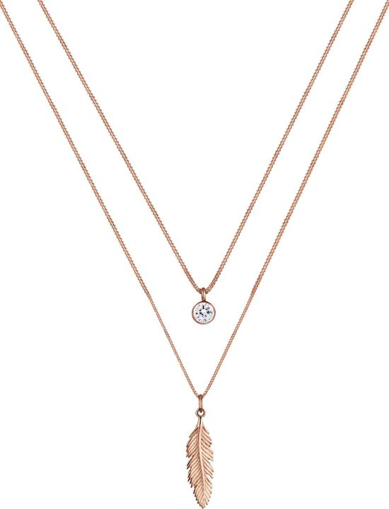 Immagine prodotto Elli Piuma, Boho (Argento 925, Cristallo di vetro, 45 - 55 cm)