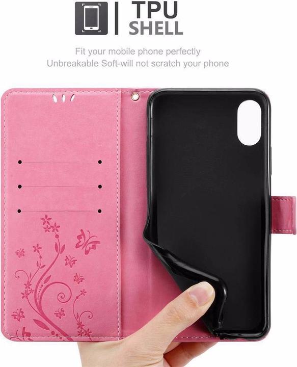 Image du produit Cadorabo Couverture du livre de fleurs (Apple iPhone XS Max)