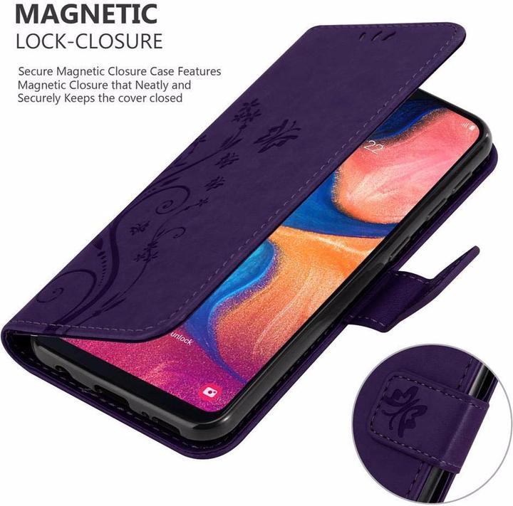 Produktbild Cadorabo Flower Book Cover (Samsung Galaxy A10e)