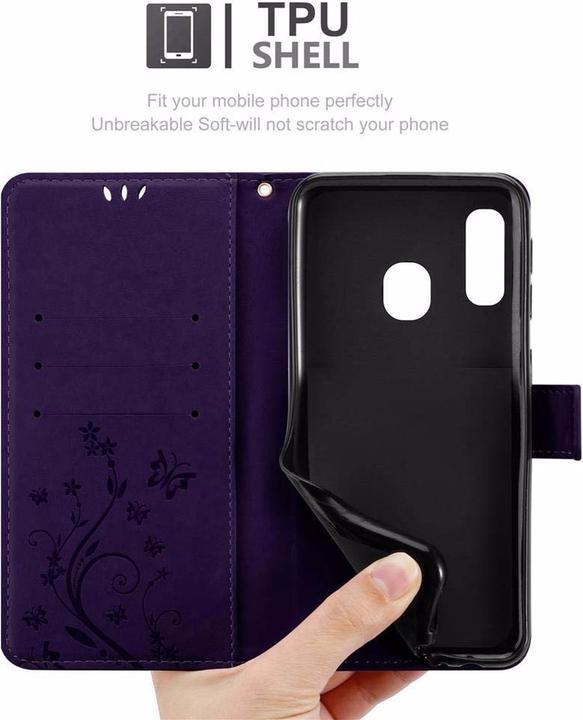 Produktbild Cadorabo Flower Book Cover (Samsung Galaxy A10e)