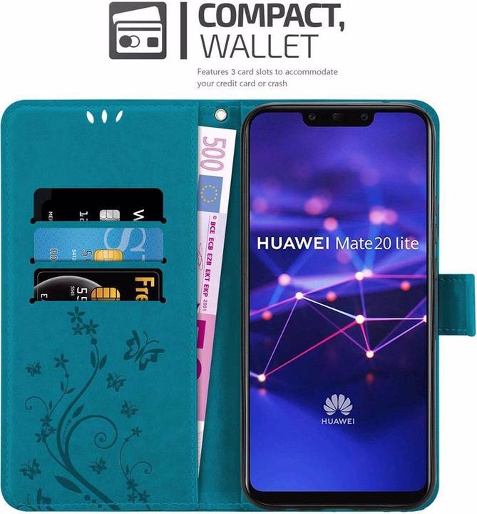 Image du produit Cadorabo Couverture du livre de fleurs (Mate 20 Lite)