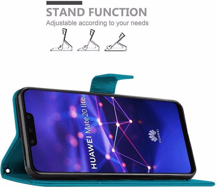 Image du produit Cadorabo Couverture du livre de fleurs (Mate 20 Lite)
