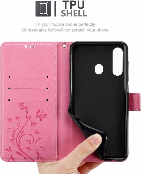 Image du produit Cadorabo Couverture du livre de fleurs (Samsung Galaxy M40, Samsung Galaxy A60)