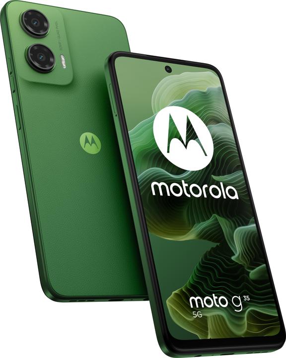 Productafbeelding Motorola Moto G35 (256 GB, Bladgroen, 6.72", SIM + eSIM, 50 Mpx, 5G)
