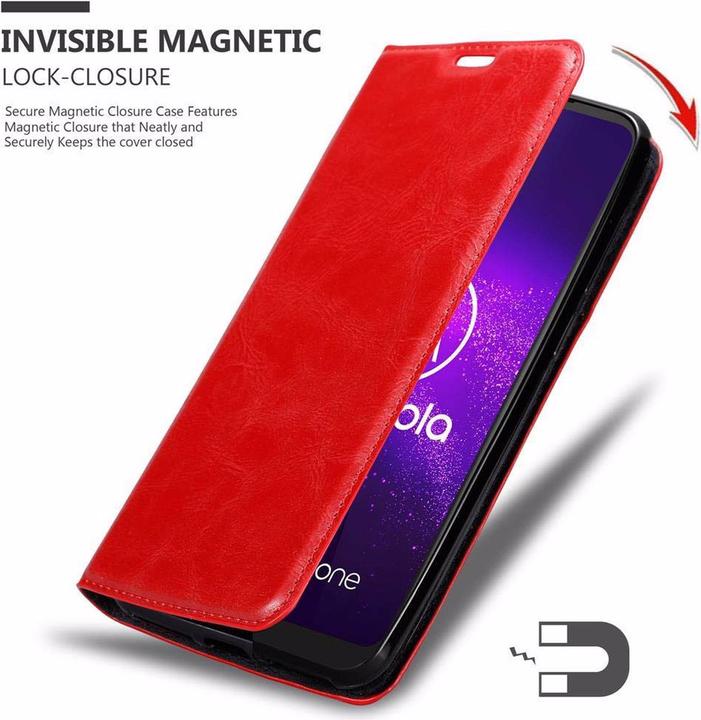 Immagine prodotto Cadorabo Copertina magnetica invisibile del libro (Motorola One Macro)