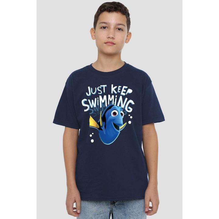 Immagine prodotto Finding Nemo Just Keep Swimming Maglietta Dory Bambini (128)