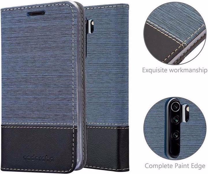 Produktbild Cadorabo Book Jeans Optik Cover (Xiaomi Redmi Note 8 Pro)