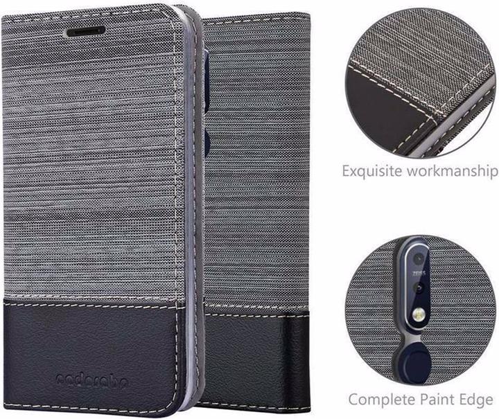 Produktbild Cadorabo Book Jeans Optik Cover (Nokia 7.1)
