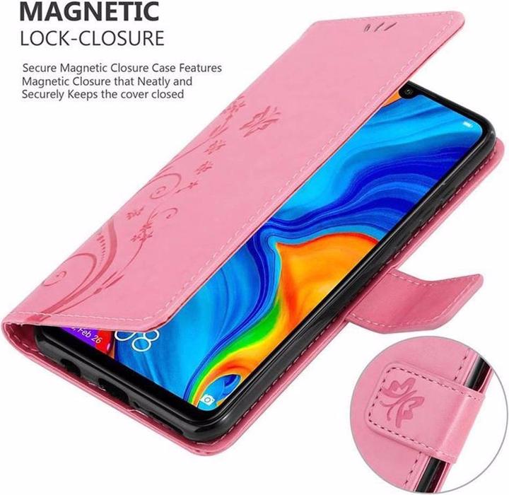Image du produit Cadorabo Couverture du livre de fleurs (Huawei P30 Lite)