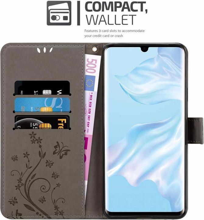 Image du produit Cadorabo Couverture du livre de fleurs (Huawei P30 Pro)