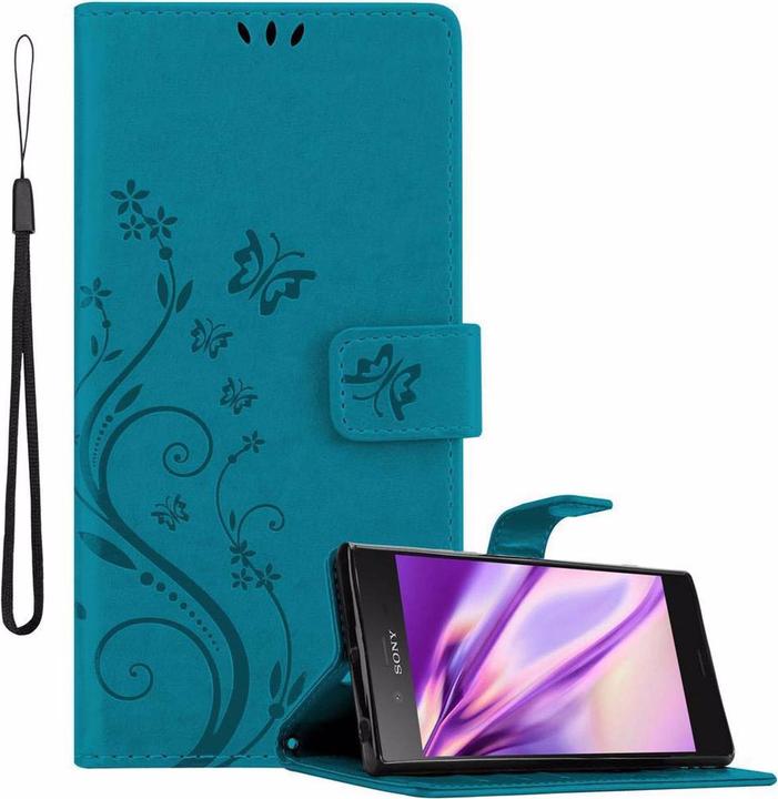 Actual product image Cadorabo Flower Book Cover (Sony Xperia XZ1)