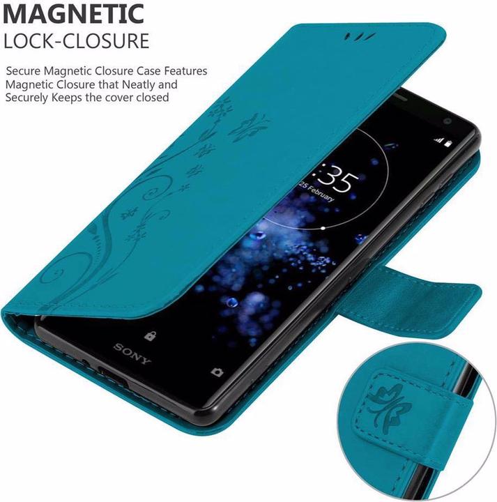 Immagine prodotto Cadorabo Copertina del libro di fiori (Sony Xperia XZ2)