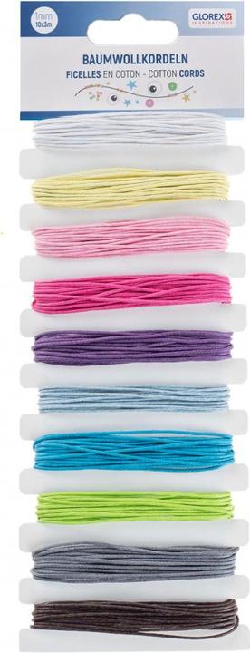Glorex Cotton cords 10 colours