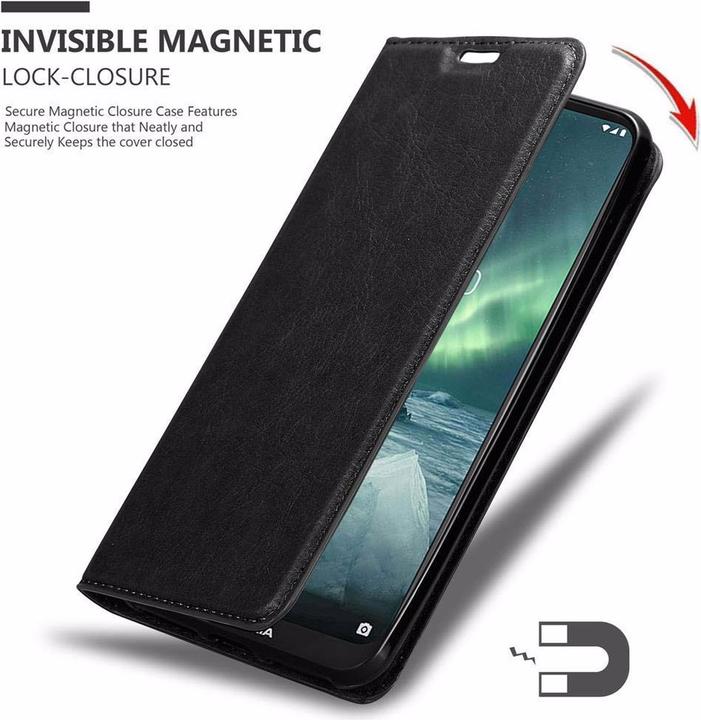 Actual product image Cadorabo Book Invisible Magnet Cover (Nokia 7.2)