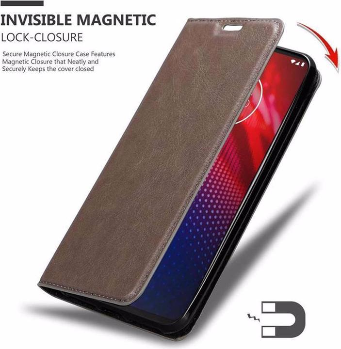 Immagine prodotto Cadorabo Copertina magnetica invisibile del libro (Motorola Moto Z4)