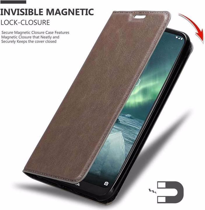 Immagine prodotto Cadorabo Copertina magnetica invisibile del libro (Nokia 7.2)