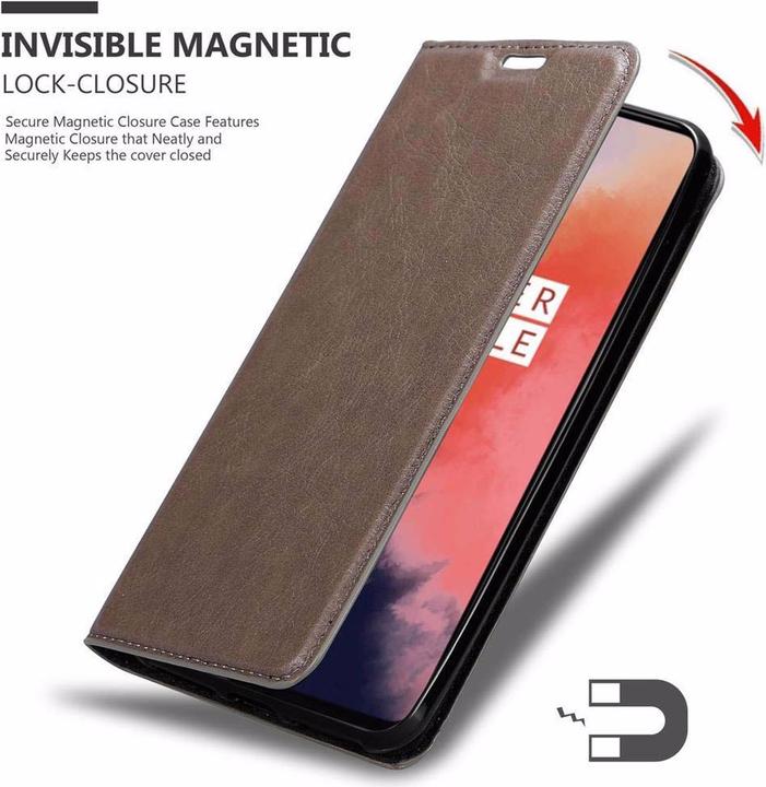 Immagine prodotto Cadorabo Copertina magnetica invisibile del libro (OnePlus 7T)