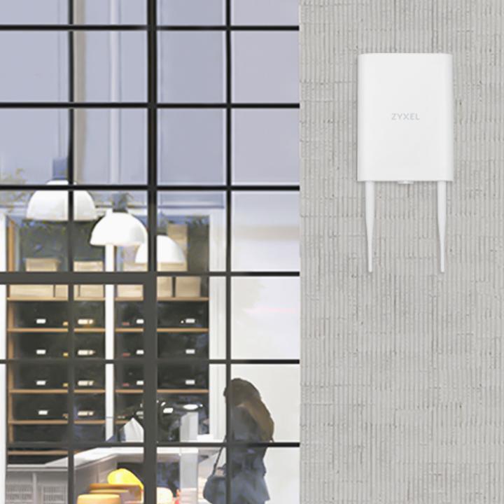 Actual product image Zyxel NWA55AXE 802.11AX (WIFI 6) DUAL-Radijas OUTDOOR POE ACCESS POINT (1200 Mbit/s)