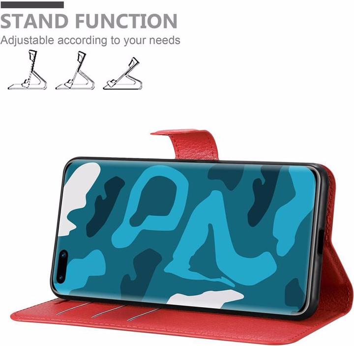 Actual product image Cadorabo Book with stand function cover (Huawei P40 Pro)