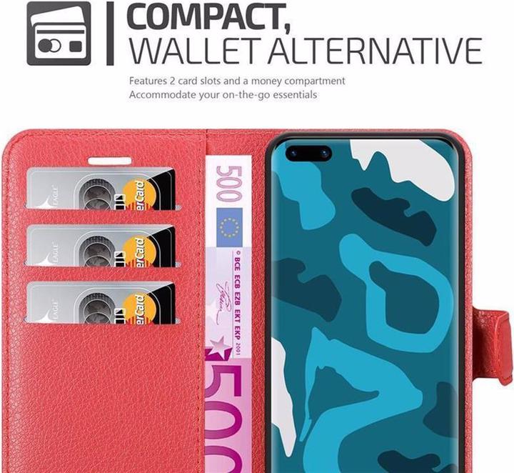 Actual product image Cadorabo Book with stand function cover (Huawei P40 Pro)