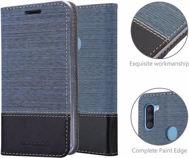 Produktbild Cadorabo Book Jeans Optik Cover (Samsung Galaxy A11)