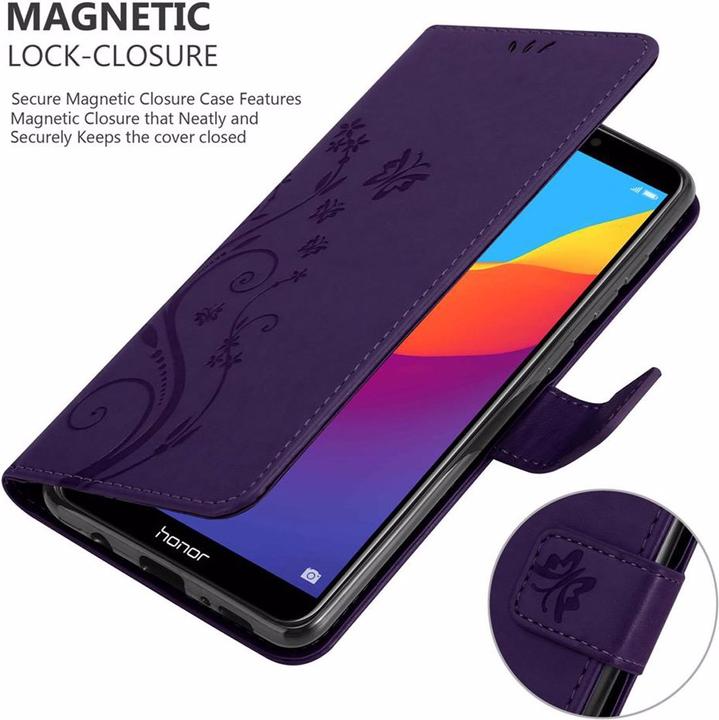Produktbild Cadorabo Flower Book Cover (Honor 7c)