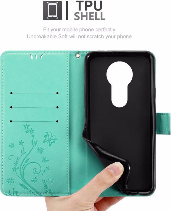 Image du produit Cadorabo Couverture du livre de fleurs (Motorola Moto E5 Plus)
