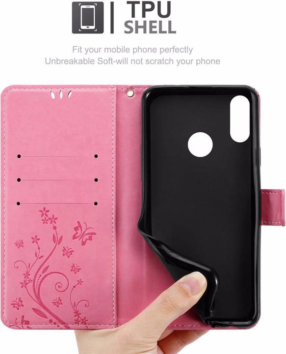 Image du produit Cadorabo Couverture du livre de fleurs (Huawei Y9 (2019))