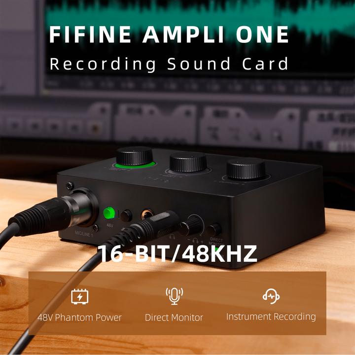 Produktbild Fifine Ampli1 Sound Card Podcasting Audio Mixer