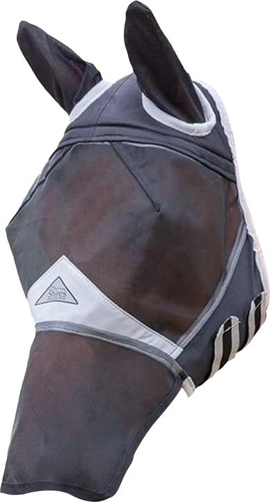 Actual product image Shires Horse fly mask with ears & nose Fine mesh material