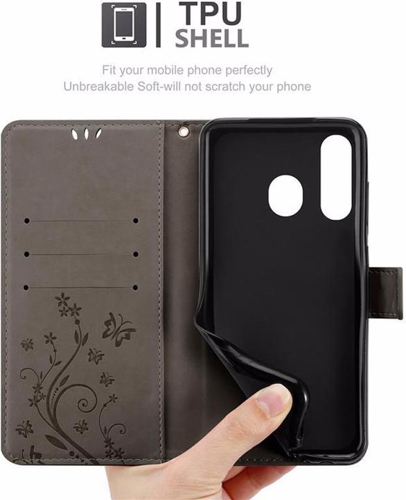 Produktbild Cadorabo Flower Book Cover (Samsung Galaxy A8s)
