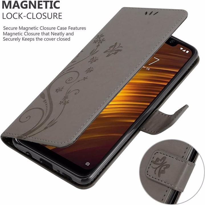 Produktbild Cadorabo Flower Book Cover (Xiaomi Pocophone F1)