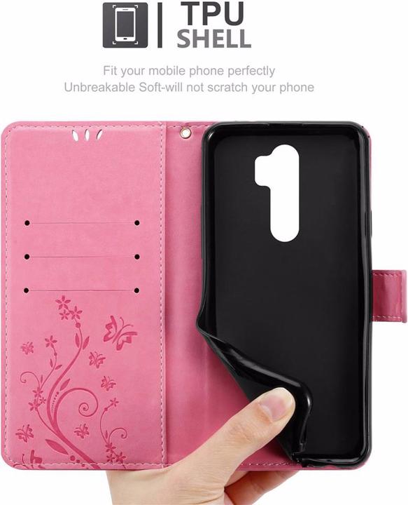Image du produit Cadorabo Couverture du livre de fleurs (Xiaomi Redmi Note 8 Pro)