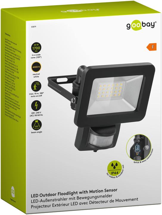 Actual product image Goobay LED outdoor spotlight (1706 lm, IP44)