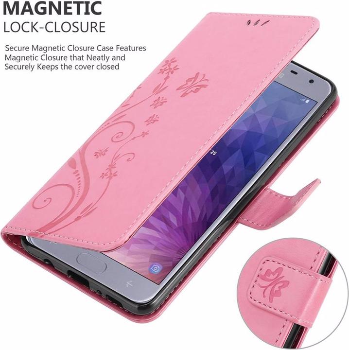 Image du produit Cadorabo Couverture du livre de fleurs (Samsung Galaxy J4 (2018))