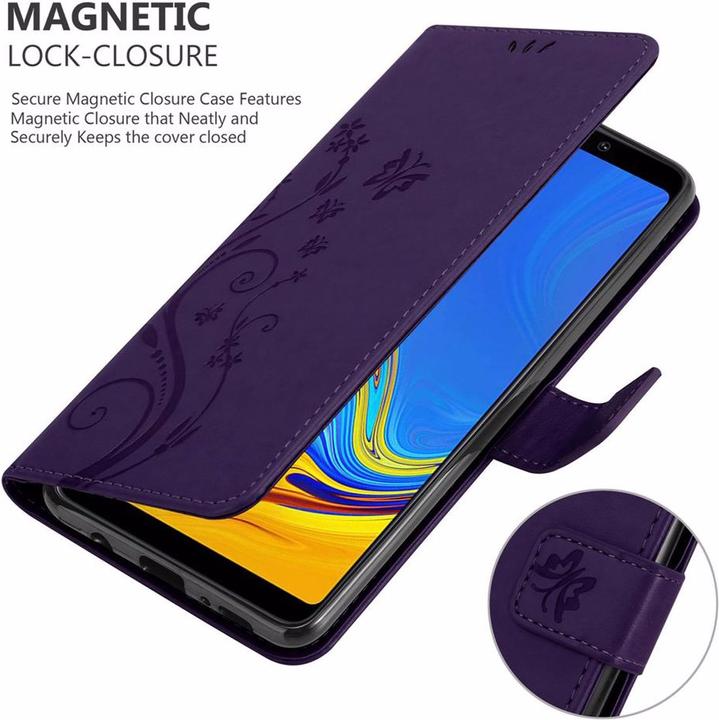 Image du produit Cadorabo Couverture du livre de fleurs (Samsung Galaxy A9 (2018))
